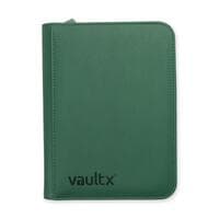 Vault X Zip Binder Exo-Tec - Metallic Green 4 Pocket - Vault X Card Binders - Storage Albums card