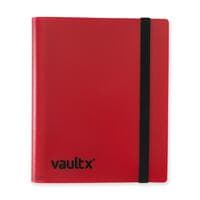 Vault X Strap Binder Standard - Red 4 Pocket - Vault X Card Binders - Storage Albums card