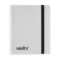 Vault X Strap Binder Standard - White 4 Pocket - Vault X Card Binders - Storage Albums card