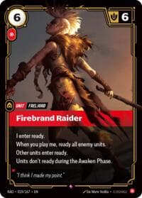 Firebrand Raider - Radiance - Riftbound: League of Legends Trading Card Game card