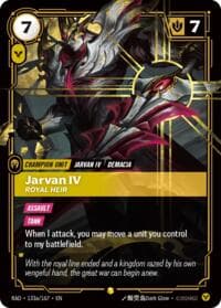 Jarvan IV, Royal Heir (Alternate Art) - Radiance - Riftbound: League of Legends Trading Card Game card