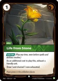 Life from Stone - Radiance - Riftbound: League of Legends Trading Card Game card