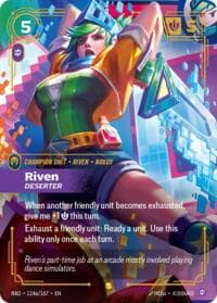 Riven, Deserter (Alternate Art) - Radiance - Riftbound: League of Legends Trading Card Game card