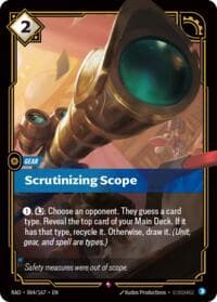 Scrutinizing Scope - Radiance - Riftbound: League of Legends Trading Card Game card