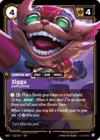 Ziggs, Explosive - Radiance - Riftbound: League of Legends Trading Card Game card