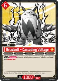 Grizzbolt - Cascading Voltage - Sleeve and Card Set Vol. 1 - Palworld OFFICIAL CARD GAME card