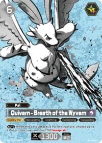 Quivern - Breath of the Wyvern (OSR) - Sleeve and Card Set Vol. 1 - Palworld OFFICIAL CARD GAME card