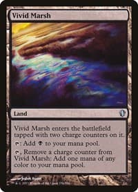 Vivid Marsh - Commander 2013 - Magic: The Gathering card