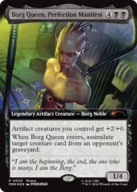 Borg Queen, Perfection Manifest (Extended Art) - Media Promos - Magic: The Gathering card