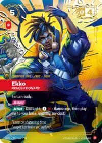 Ekko, Revolutionary (Overnumbered) - Radiance - Riftbound: League of Legends Trading Card Game card