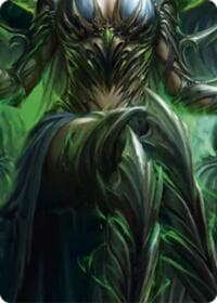 Malice, Domina of the Dead // Levia, Shadowborn Abomination Double Sided Art Card (Middle Center) - GEM Pack 6 - Flesh and Blood TCG card