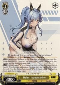 Helm: Aquamarine (PR) - GODDESS OF VICTORY: NIKKE - Weiss Schwarz card