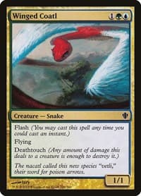 Winged Coatl - Commander 2013 - Magic: The Gathering card