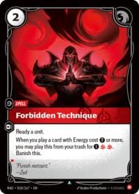 Forbidden Technique - Radiance - Riftbound: League of Legends Trading Card Game card