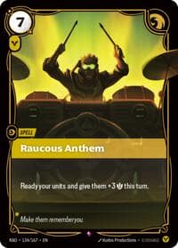 Raucous Anthem - Radiance - Riftbound: League of Legends Trading Card Game card