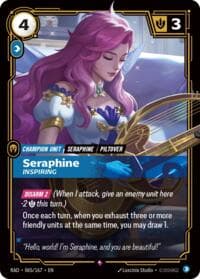 Seraphine, Inspiring - Radiance - Riftbound: League of Legends Trading Card Game card
