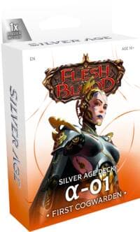Silver Age: Outbreak Deck - A-01, First Cogwarden - Silver Age: Outbreak - Flesh and Blood TCG card
