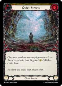 Quiet Streets - Outbreak - Flesh and Blood TCG card