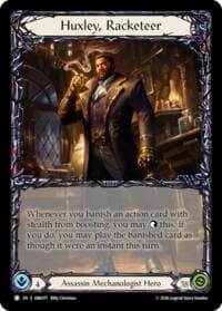 Huxley, Racketeer - Outbreak - Flesh and Blood TCG card