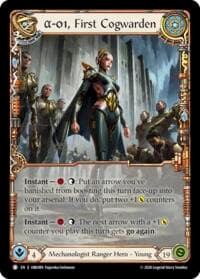 A-01, First Cogwarden - Outbreak - Flesh and Blood TCG card