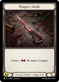 Pauper's Knife - Outbreak - Flesh and Blood TCG card