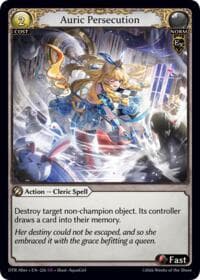 Auric Persecution - Distorted Reflections Alter Edition - Grand Archive TCG card