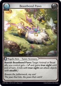 Beastbond Paws - Distorted Reflections Alter Edition - Grand Archive TCG card