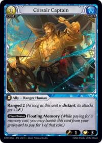 Corsair Captain - Distorted Reflections Alter Edition - Grand Archive TCG card