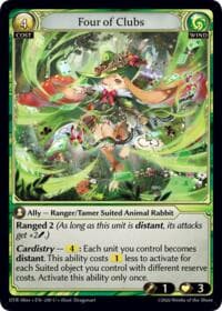 Four of Clubs - Distorted Reflections Alter Edition - Grand Archive TCG card
