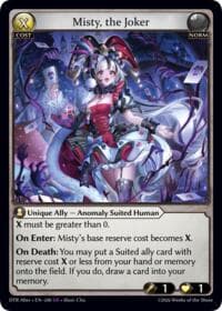 Misty, the Joker - Distorted Reflections Alter Edition - Grand Archive TCG card