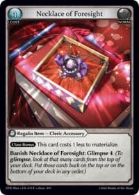 Necklace of Foresight - Distorted Reflections Alter Edition - Grand Archive TCG card
