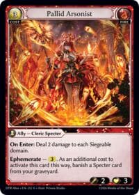 Pallid Arsonist - Distorted Reflections Alter Edition - Grand Archive TCG card