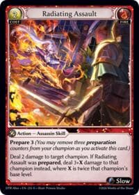Radiating Assault - Distorted Reflections Alter Edition - Grand Archive TCG card