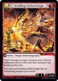 Scalding Aethercharge - Distorted Reflections Alter Edition - Grand Archive TCG card