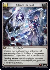 Silence the Soul - Distorted Reflections Alter Edition - Grand Archive TCG card