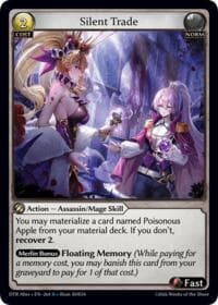 Silent Trade - Distorted Reflections Alter Edition - Grand Archive TCG card