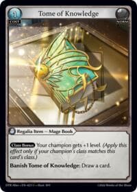 Tome of Knowledge - Distorted Reflections Alter Edition - Grand Archive TCG card
