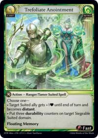 Trefoliate Anointment - Distorted Reflections Alter Edition - Grand Archive TCG card