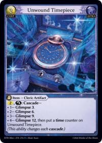 Unwound Timepiece - Distorted Reflections Alter Edition - Grand Archive TCG card