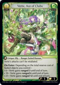 Verte, Ace of Clubs - Distorted Reflections Alter Edition - Grand Archive TCG card