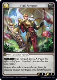 Vigil Rempart - Distorted Reflections Alter Edition - Grand Archive TCG card