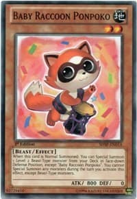 Baby Raccoon Ponpoko - Shadow Specters - YuGiOh card