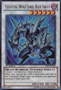 Celestial Wolf Lord, Blue Sirius - Shadow Specters - YuGiOh card