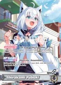Shirakami Fubuki (OC) - SD14: Live Start Deck: Shirakami Fubuki - Hololive card
