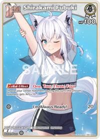 Shirakami Fubuki (U) (hSD14-005) - SD14: Live Start Deck: Shirakami Fubuki - Hololive card