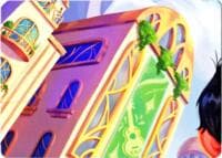 Hyperia City Puzzle Insert (Top Left) - Hyperia City - Disney Lorcana card