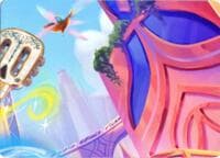 Hyperia City Puzzle Insert (Top Right) - Hyperia City - Disney Lorcana card