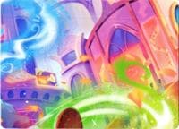 Hyperia City Puzzle Insert (Middle Right) - Hyperia City - Disney Lorcana card