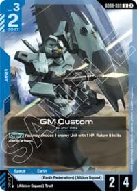 GM Custom - Stardust Trails - Gundam Card Game card