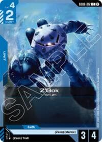 Z'Gok - Stardust Trails - Gundam Card Game card